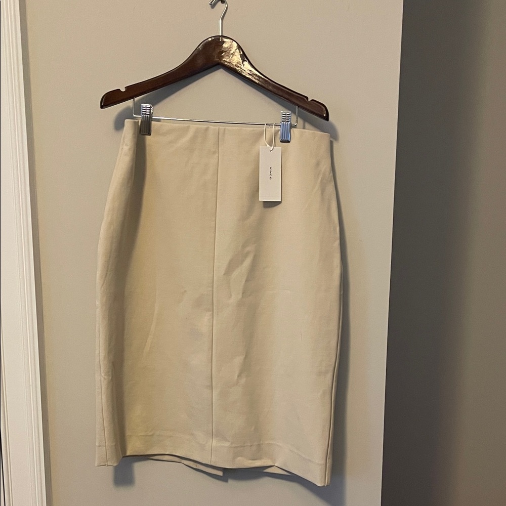 NWT Vince Cream Pencil Skirt 8